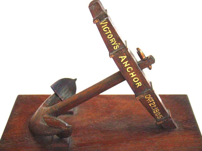 A large Relic made from Wood and Copper taken from Admiral Nelson's Flagship VICTORY — image 4